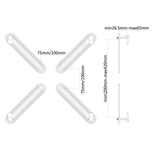 VESA Conversion Plate -MAC to VESA 75x75