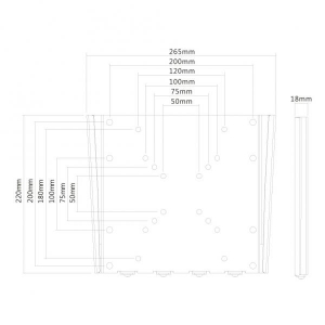 LCD TV-ARM 10-36iVESA 50-200W110