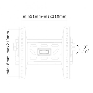 LCD/LED wallmount 22-40inch Vesa 100/200