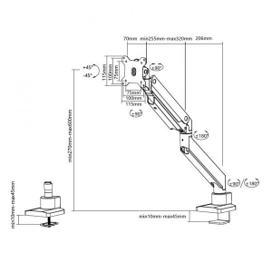 Flat Screen Desk mount 10-49i