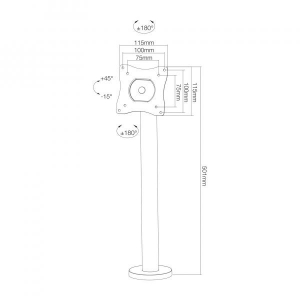 POS Flat Screen Desk Mount