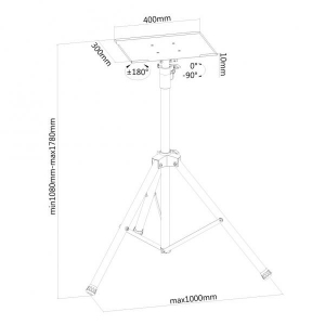 Flatscreen/Laptop Floorstand