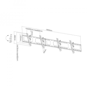 Wall Mount for menu board -2scr-landscap