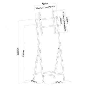 Flatscreen Floorstand height: 108 cm