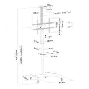 Mobile Flatscreen Floorstand