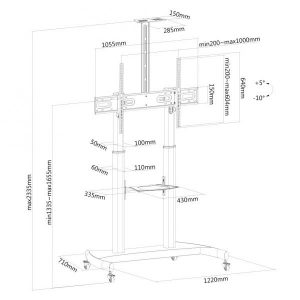 Mobile Flatscreen Floorstand