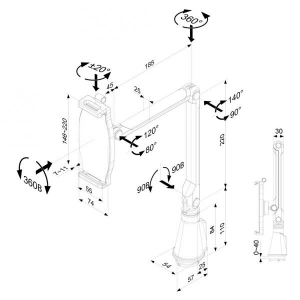 Tablet & Smartphone Arm 075 kilo Silv