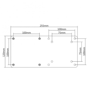 Thin Client Holder Black 3 kilo