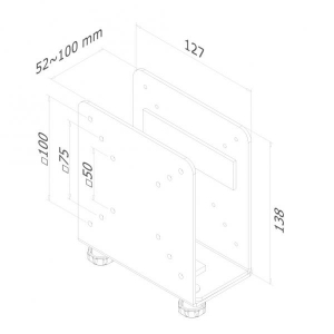 Universele thin client houder VESA75/100