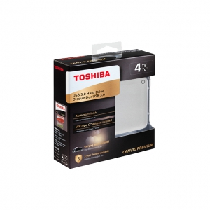 Toshiba Canvio Premium externe harde schijf 4000 GB Zilver