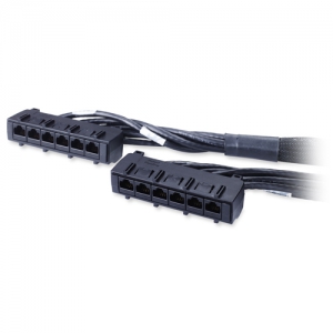 ACC: CAT6 UTP CMR 6XRJ-45 Black 15FT (4.