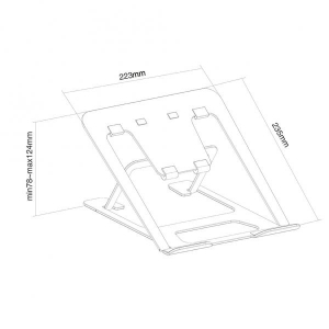Foldable laptop stand - Silver 10-17i