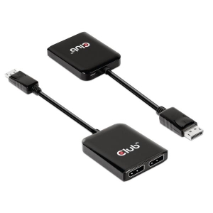 CLUB3D Multistream Transport (MST) Hub DisplayPort™1.4 naar DisplayPort™1.4 Dual Monitor 4K60Hz M/V