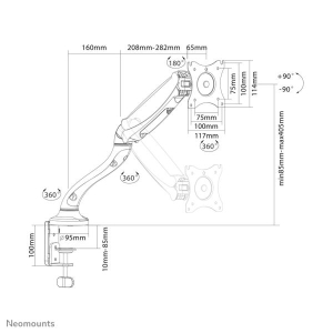 Neomounts by Newstar Select monitor bureausteun