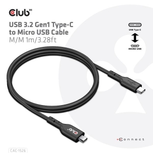 CLUB3D USB 3.2 Gen1 Type-C to Micro USB Cable M/M 1m /3.28ft