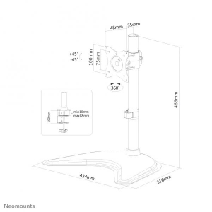 Neomounts by Newstar Select monitor bureausteun