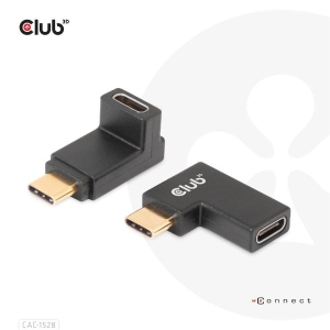 CLUB3D USB Type-C Gen2 Angled Adapter set van 2 - 4K120Hz M/V