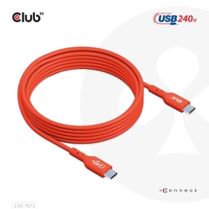 CLUB3D USB2 Type-C Bi-Directional Cable, Data 480Mb,PD 240W(48V/5A) EPR M/M 2m USB IF GECERTIFICEERD