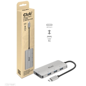 CLUB3D USB Gen2 Type-C to 10Gbps 4x USB Type-A Hub