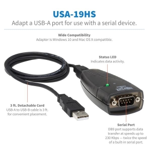 Tripp Lite USA-19HS interfacekaart/-adapter Serie