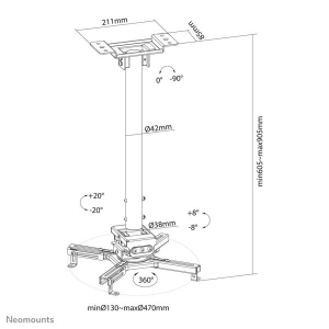 Neomounts by Newstar projector plafondsteun