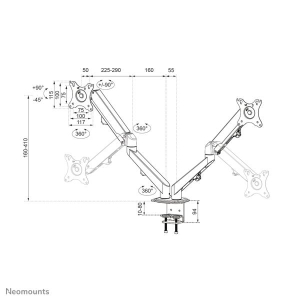 Neomounts by Newstar monitor bureausteun