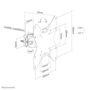 Neomounts by Newstar TV-paalsteun