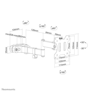 Neomounts by Newstar TV-paalsteun