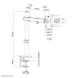 Neomounts by Newstar monitor bureausteun