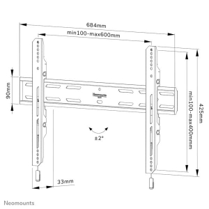 Neomounts by Newstar Select Neomounts tv wandsteun