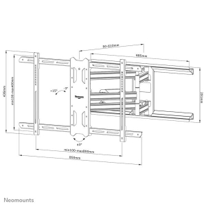 Neomounts by Newstar Select Neomounts tv wandsteun