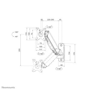 Neomounts by Newstar tv/monitor wandsteun