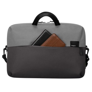 Targus Sagano notebooktas 35,6 cm (14\") Slip case Zwart, Grijs