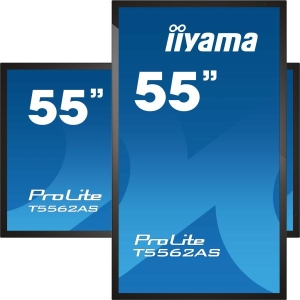 iiyama T5562AS-B1 beeldkrant Interactief flatscreen 138,7 cm (54.6\") VA 500 cd/m² 4K Ultra HD Zwart Touchscreen Type processor A