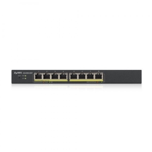 Zyxel GS1900-8HP v3 PoE Managed L2 Gigabit Ethernet (10/100/1000) Power over Ethernet (PoE) Zwart