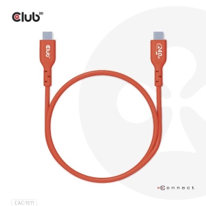 CLUB3D USB2 Type-C Bi-Directional USB-IF Certified Cable Data 480Mb, PD 240W(48V/5A) EPR M/M 4m / 13.13ft