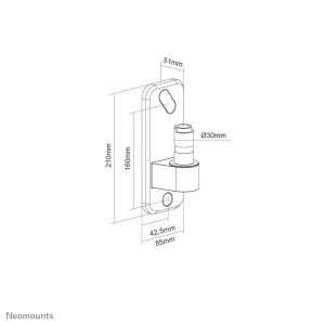 Neomounts muuradapter