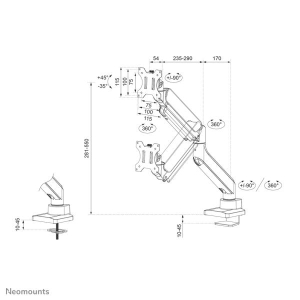 Neomounts monitorarm