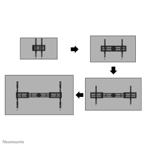 Neomounts heavy duty TV wandsteun