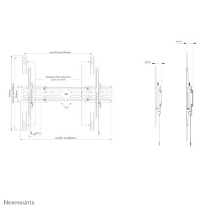 Neomounts heavy duty TV wandsteun