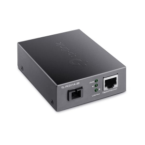 TP-Link TL-FC311A-20 netwerk media converter 1000 Mbit/s 1550 nm Single-mode Zwart