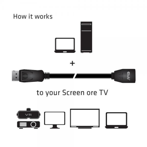 DisplayPort1.4 HBR3 EC 8K60HZ M/F 2m