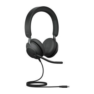 Jabra Evolve2 40, UC Stereo Headset Bedraad Hoofdband Kantoor/callcenter USB Type-C Bluetooth Zwart