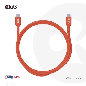 CLUB3D USB2 Type-C Bi-Directional USB-IF Certified Cable Data 480Mb, PD 240W(48V/5A) EPR M/M 3m / 9.84 ft