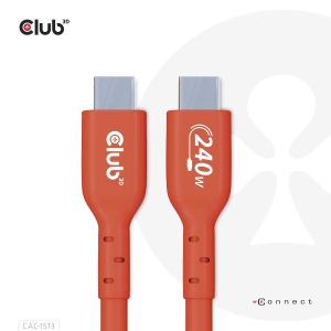 CLUB3D USB2 Type-C Bi-Directional USB-IF Certified Cable Data 480Mb, PD 240W(48V/5A) EPR M/M 3m / 9.84 ft