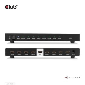 CLUB3D 1 to 8 HDMI™ Splitter Full 3D and 4K60Hz(600MHz)