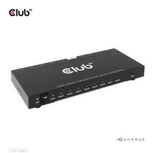 CLUB3D 1 to 8 HDMI™ Splitter Full 3D and 4K60Hz(600MHz)