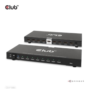 CLUB3D 1 to 8 HDMI™ Splitter Full 3D and 4K60Hz(600MHz)