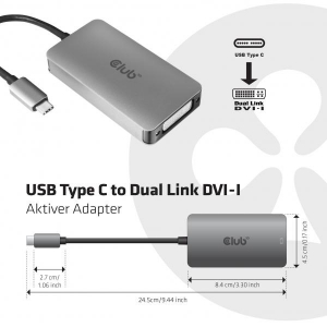 USB C TO DVI DUAL LINK SUPPORTS 4K RES