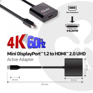 Mini DisplayPort 1.2 to HDMI 2.0 UHD Act